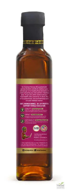 Evening Primrose Oil Oenothera biennis (Concentrated gamma-linolenic acid) - 8oz Liquid Extract Herbal Goodness 