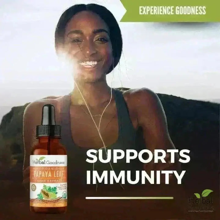Papaya Leaf Extract - Organic 1oz 15X Liquid - Blood Platelet Liquid Extract Herbal Goodness 