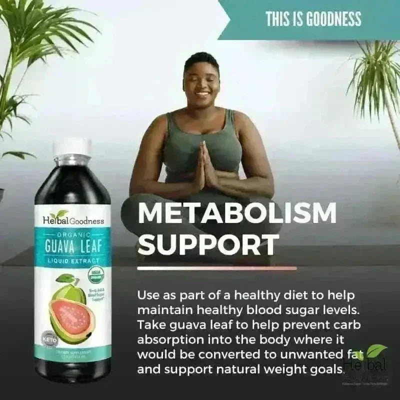 Guava Leaf - Organic 15X Liquid Extract - Immunity & Herbal Health Liquid Extract Herbal Goodness 