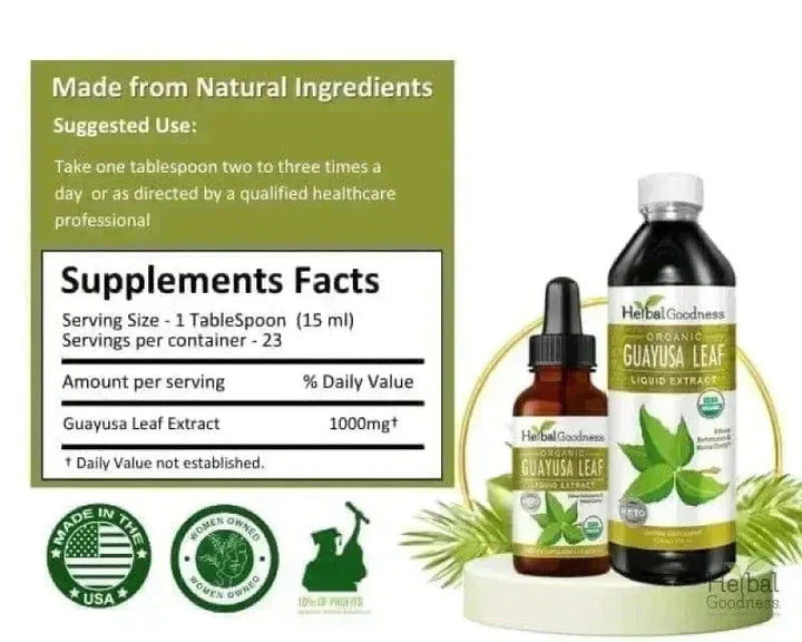 Guayusa Leaf Extract - Organic - Liquid - Herbal Goodness Liquid Extract Herbal Goodness 