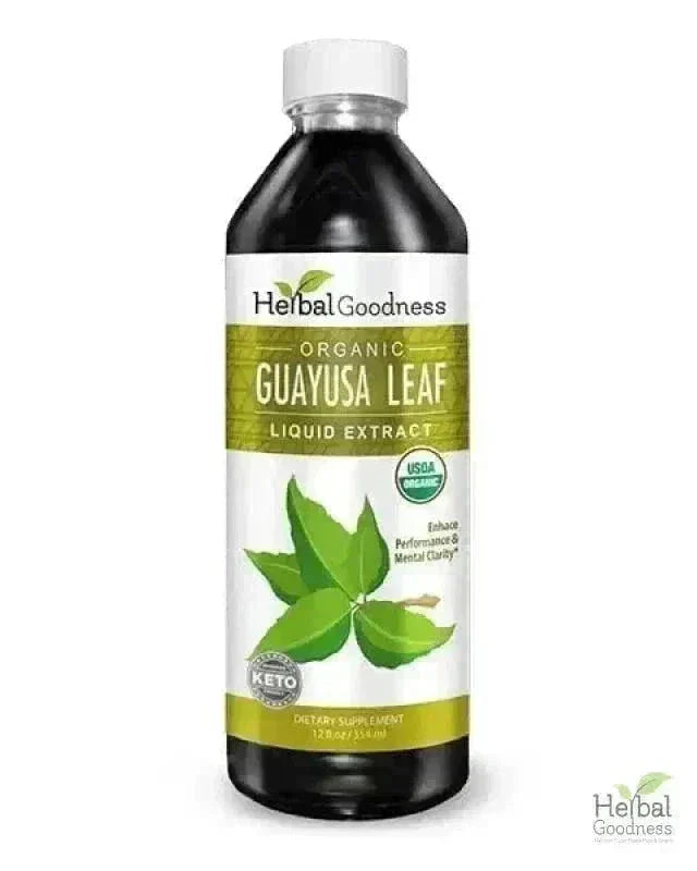 Guayusa Leaf Extract - Organic - Liquid Liquid Extract Herbal Goodness 12oz 