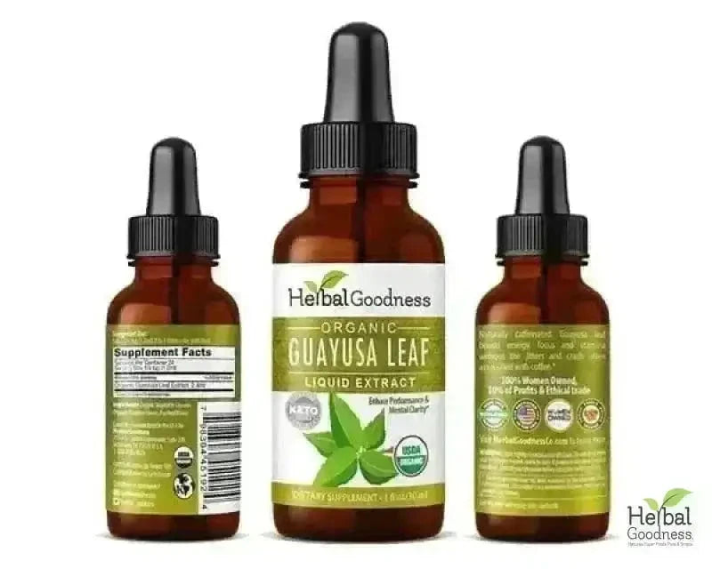 Guayusa Leaf - Organic 1oz 15X Liquid Extract - Energy & Natural Caffeine Liquid Extract Herbal Goodness 