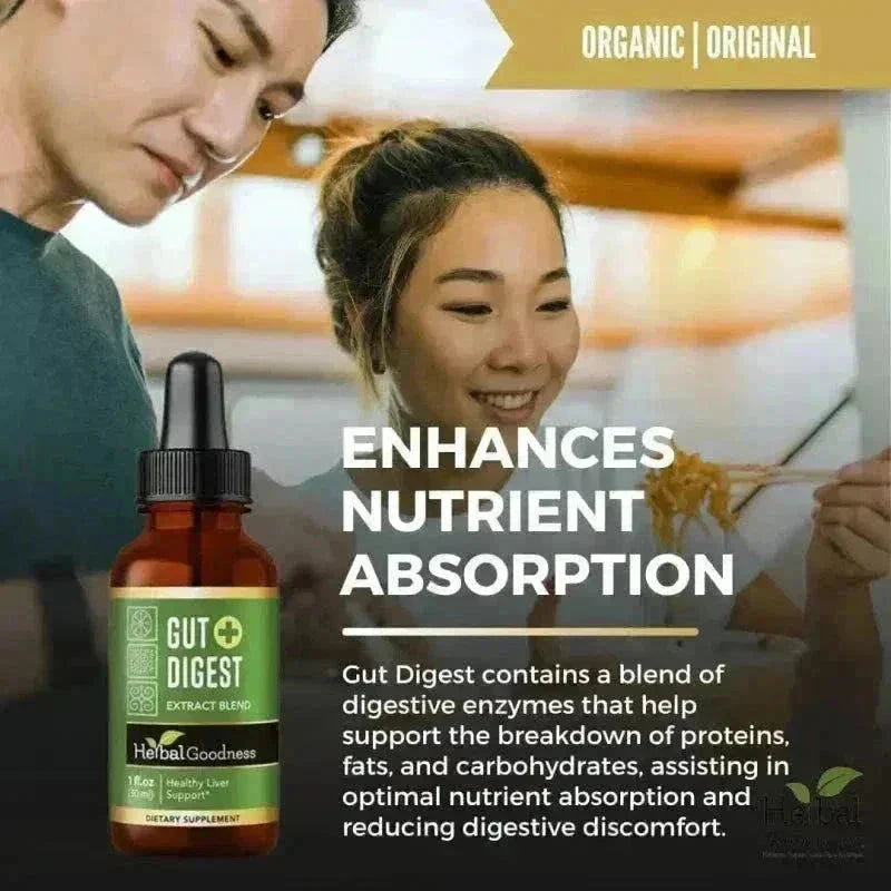 Gut Digest Plus - Organic - Liquid Liquid Extract Herbal Goodness 