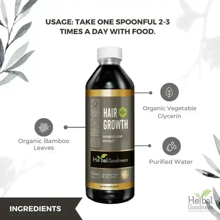 Hair Growth Plus - Organic - Liquid Tincture - Herbal Goodness Liquid Extract Herbal Goodness 