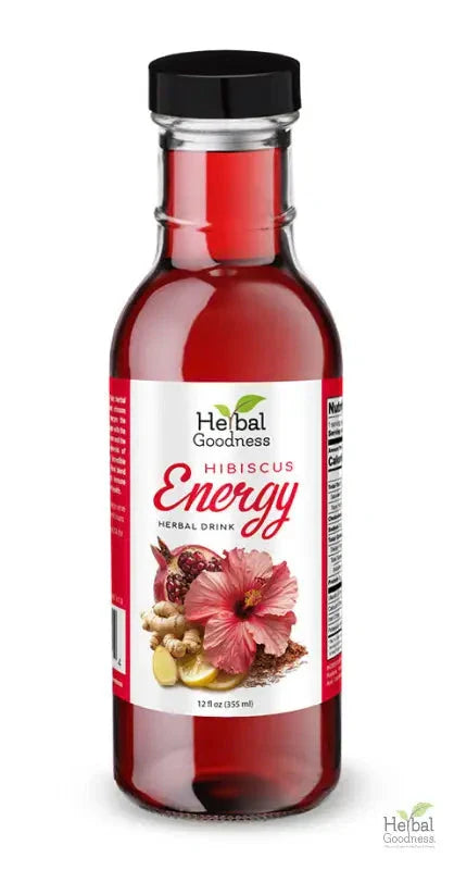 Herbal Drinks & Juice - Herbal Goodness Herbal Drinks Herbal Goodness Hibiscus Energy - Herbal Drink 12oz 