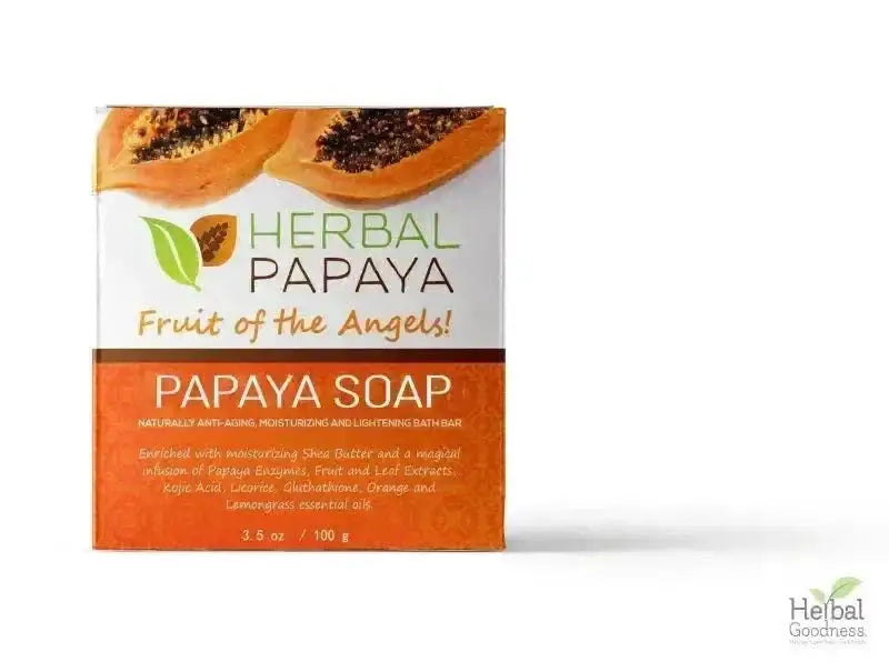 Herbal Papaya Bath Soap - 2 bars/3.5oz - Herbal Goodness Body Care Herbal Goodness