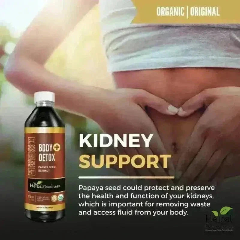 Herbal goodness herbal reset kit with dark amber glass bottle body detox papaya seed extract effective detox starter