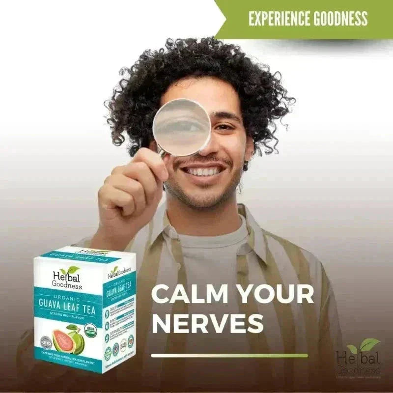 Guava Leaf Tea - Organic - Tea 24/2g - Caffeine-Free Tea & Infusions Herbal Goodness 