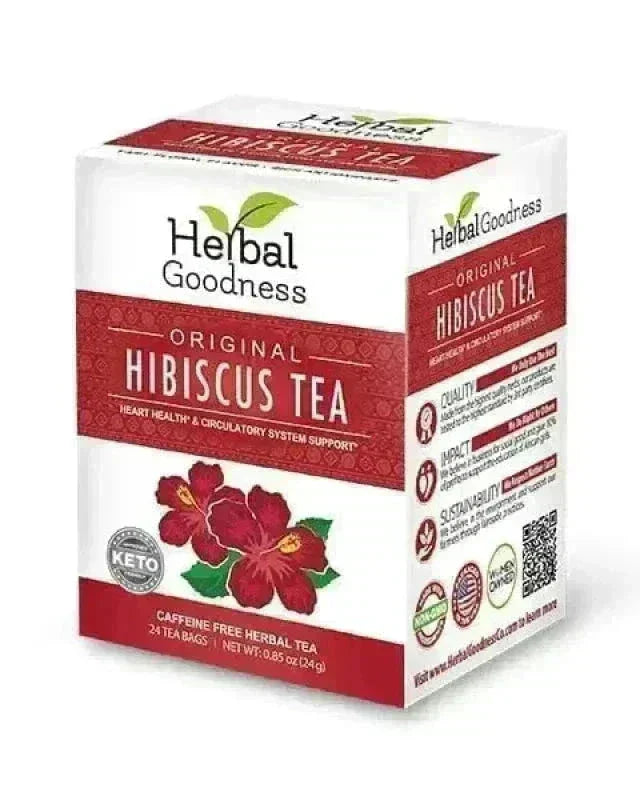 Hibiscus Tea - Organic 24/2g Tea bags - Heart Health Tea & Infusions Herbal Goodness Unit 