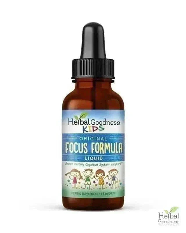 Kids Plant-Based Liquid Extracts - 1oz - Herbal Goodness Liquid Extract Herbal Goodness Kids Focus Formula-1oz 