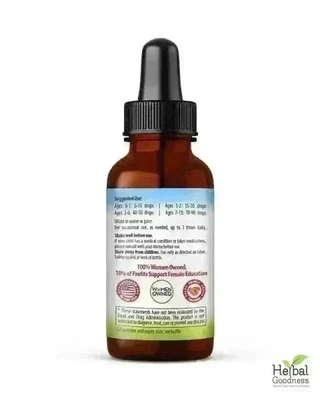 Kids Plant-Based Supplements - 1oz - 15X Liquid Extract - Focus, Calm, Sleep, Tummy Liquid Extract Herbal Goodness 