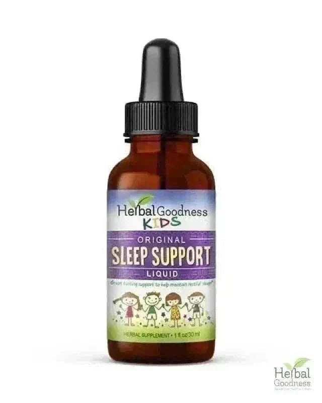 Kids Plant-Based Supplements - Organic 1oz 15X Liquid Extract - Focus, Calm, Sleep, Tummy Liquid Extract Herbal Goodness Kids Sleep Support -1oz 