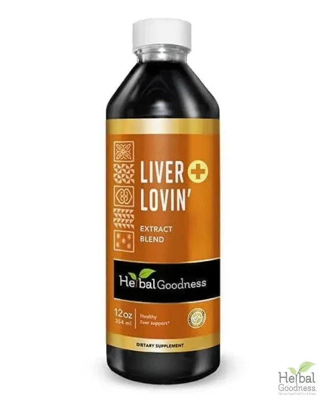 Liver Lovin’ 15X Liquid Extract – Herbal Liver Detox & Cleanse Support Liquid Extract Herbal Goodness 12 oz 