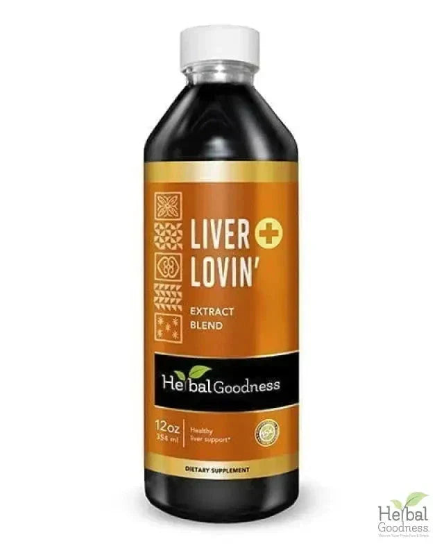 Liver Lovin' Liquid Extract - Healthy Liver Cleanse and Support - Herbal Goodness Liquid Extract Herbal Goodness 12 oz 