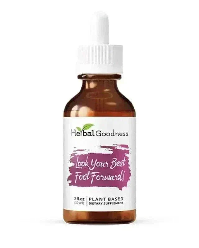 Look Your Best Foot Forward 2fl.oz - Plant Based - Dietary Supplement, Promotes Collagen Production Liquid Extract Herbal Goodness 