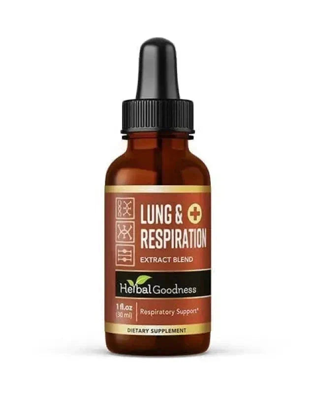Lungs & Respiration 15X Liquid Extract – Natural Respiratory Support Supplement | Herbal Goodness Liquid Extract Herbal Goodness 1 oz 