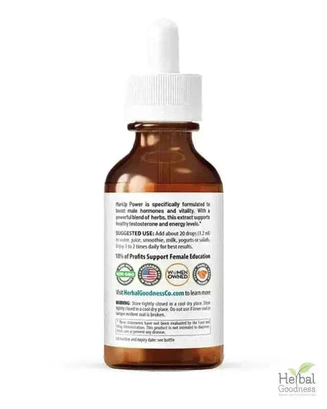 Man Up Men 2fl.oz - Plant Based - Dietary Supplement Liquid Extract Herbal Goodness 