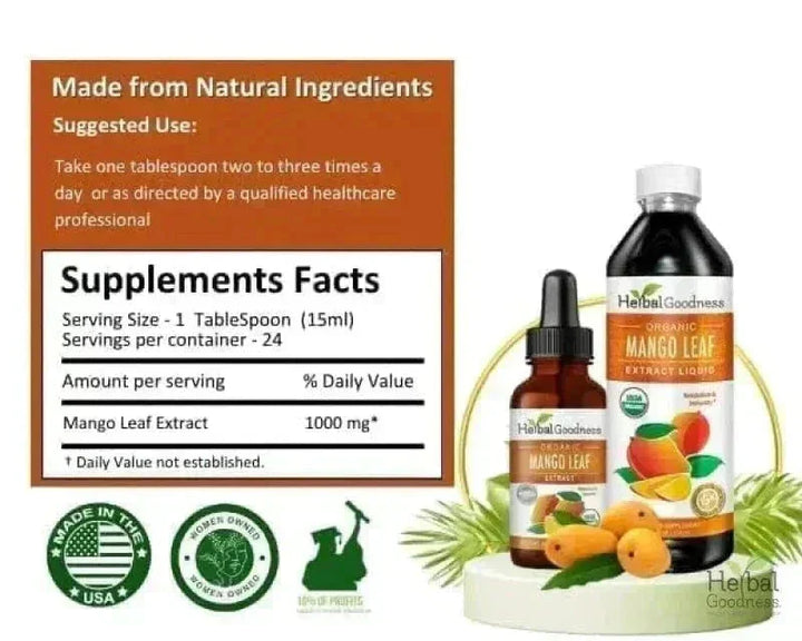 Mango Leaf Extract – Liquid Herbal Formula | Plant-Based Botanical Blend Liquid Extract Herbal Goodness 
