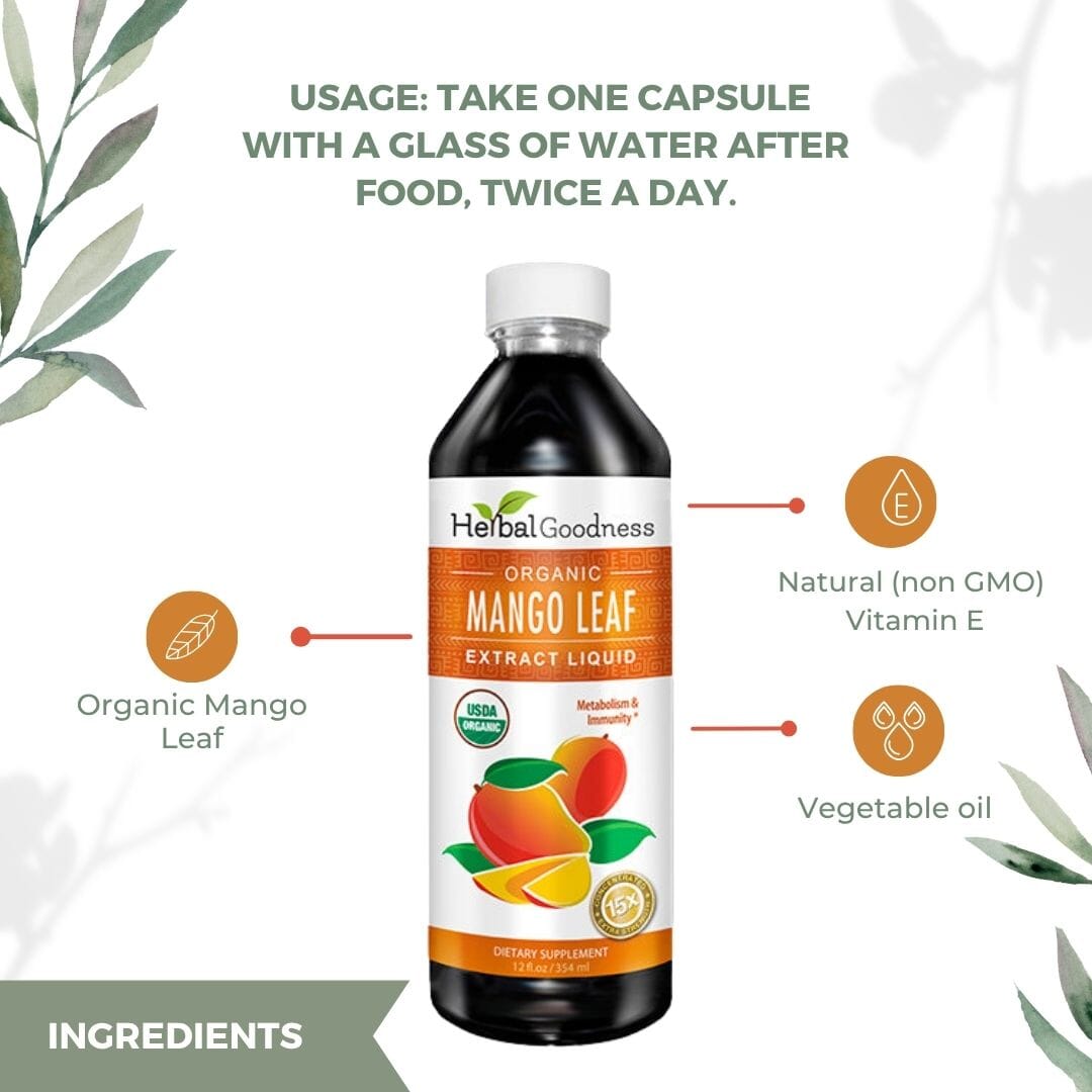 Mango Leaf Extract – Liquid Herbal Formula | Plant-Based Botanical Blend Liquid Extract Herbal Goodness 