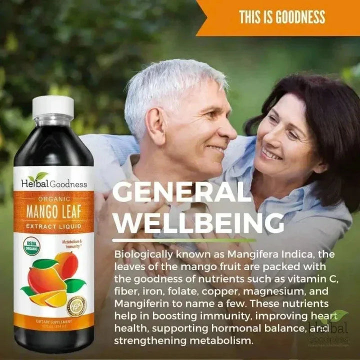 Mango Leaf Organic 15X Liquid Extract – Cardiovascular & Antioxidant Wellness Support | Buy Online Liquid Extract Herbal Goodness 