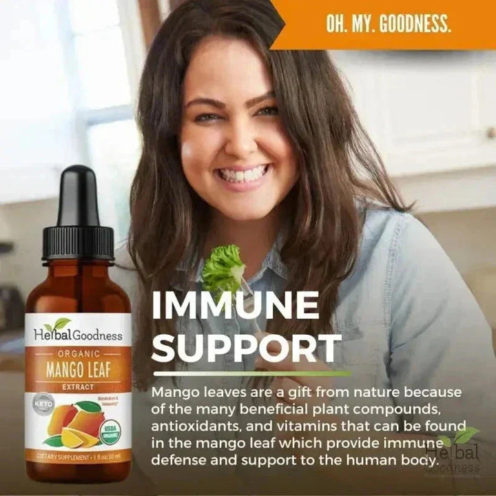 Mango Leaf Organic 15X Liquid Extract – Cardiovascular & Antioxidant Wellness Support | Buy Online Liquid Extract Herbal Goodness 