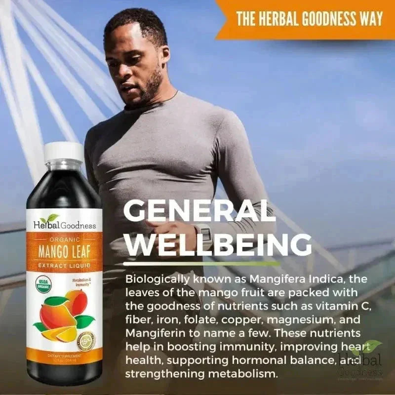 Mango Leaf Organic 15X Liquid Extract – Cardiovascular & Antioxidant Wellness Support | Buy Online Liquid Extract Herbal Goodness 