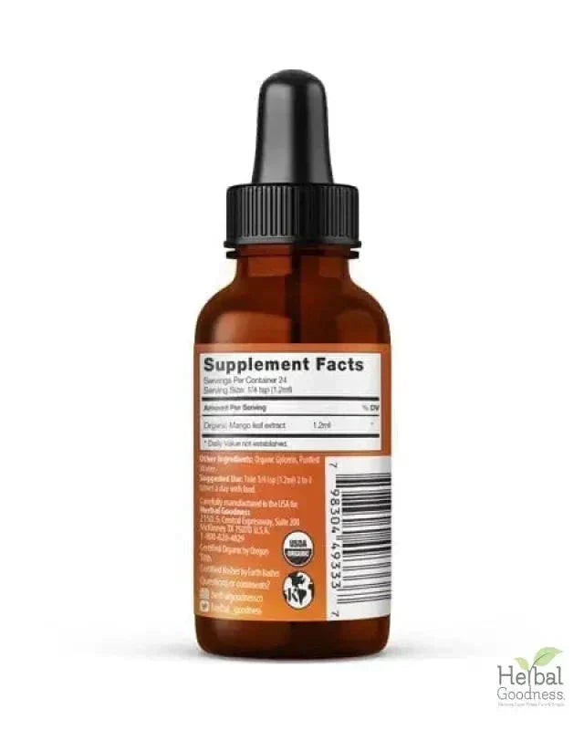 Mango Leaf Organic 15X Liquid Extract – Cardiovascular & Antioxidant Wellness Support | Buy Online Liquid Extract Herbal Goodness 