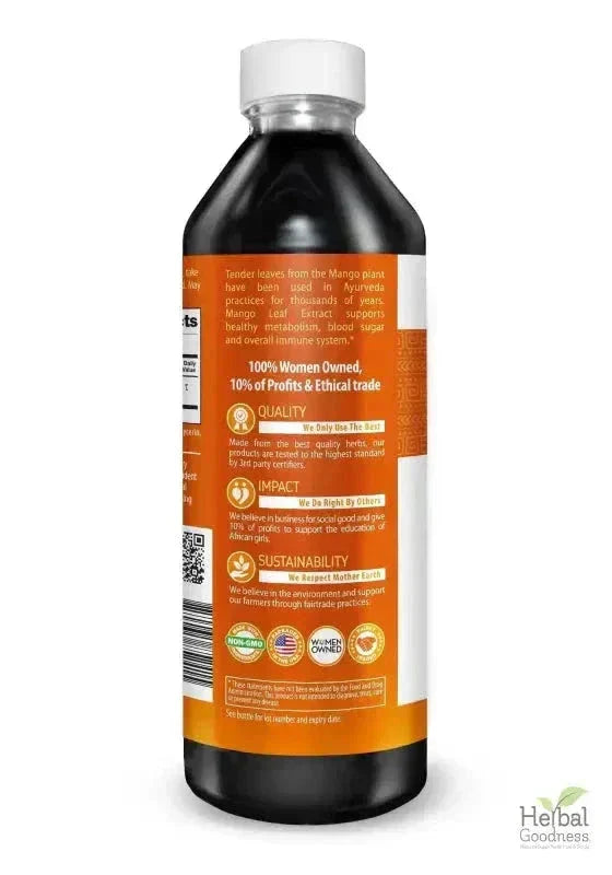 Mango Leaf Organic 15X Liquid Extract – Cardiovascular & Antioxidant Wellness Support | Buy Online Liquid Extract Herbal Goodness 