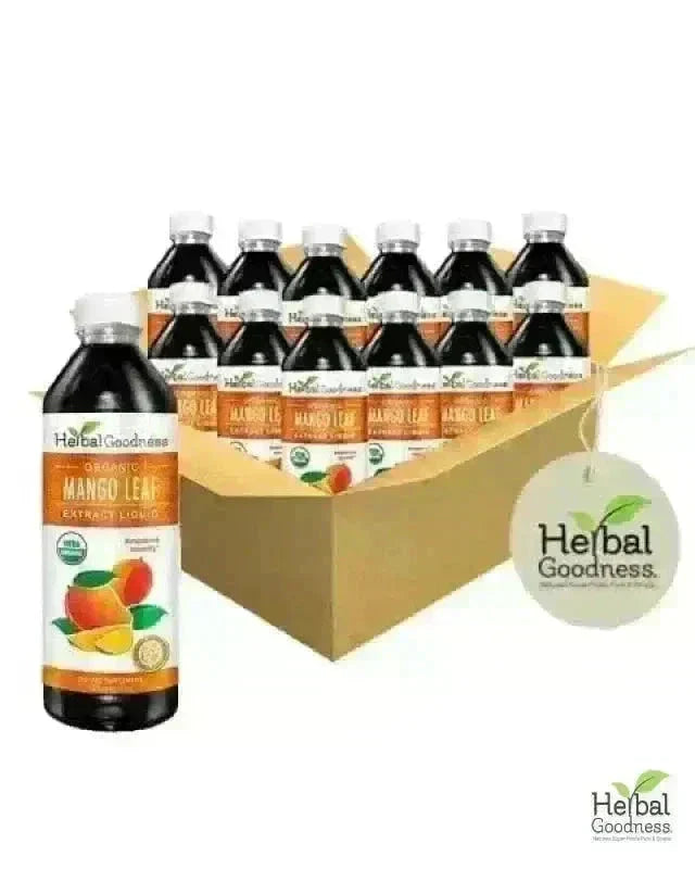 Mango Leaf Organic 15X Liquid Extract – Cardiovascular & Antioxidant Wellness Support | Buy Online Liquid Extract Herbal Goodness 12oz Case(12) 