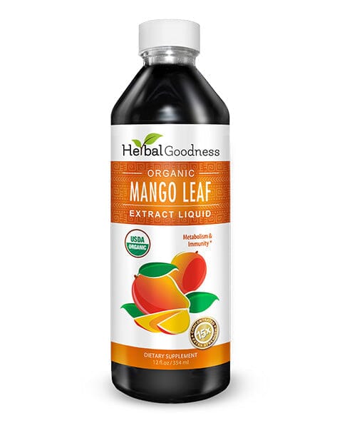 Mango Leaf Extract – Liquid Extract - 1oz Liquid Extract Herbal Goodness 12 oz 