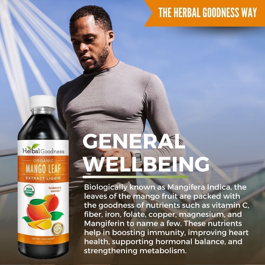 Mango Leaf - Organic 1oz 15X Liquid Extract - Heart Health Liquid Extract Herbal Goodness 