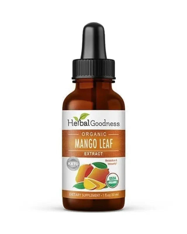 Mango Leaf - Organic 1oz 15X Liquid Extract - Heart Health Liquid Extract Herbal Goodness 1oz 