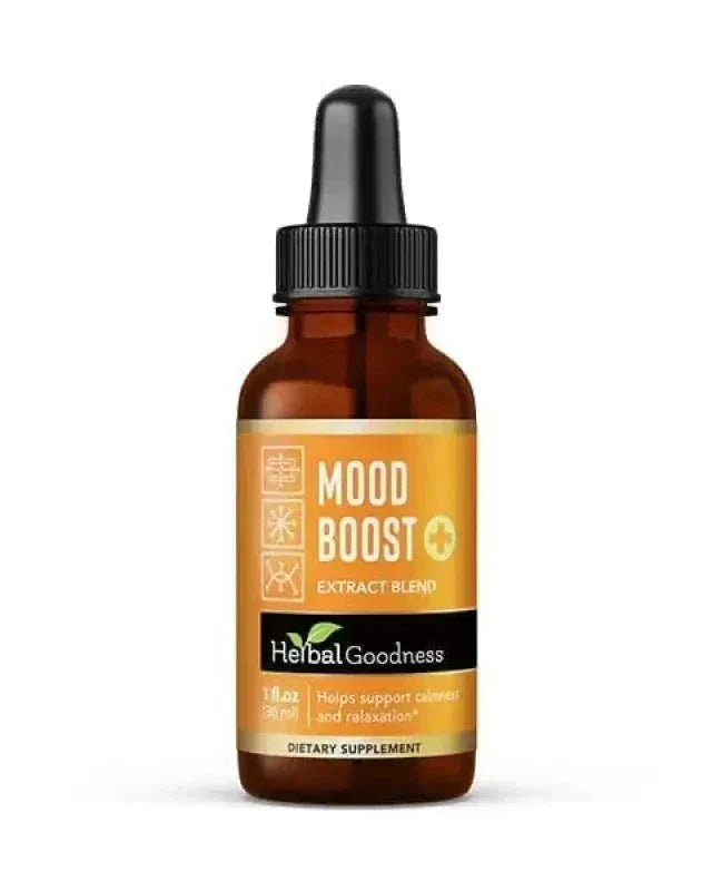 Mood Boost Extract Blend Liquid - Natural, Non-GMO - Herbal Goodness Liquid Extract Herbal Goodness 1 oz 