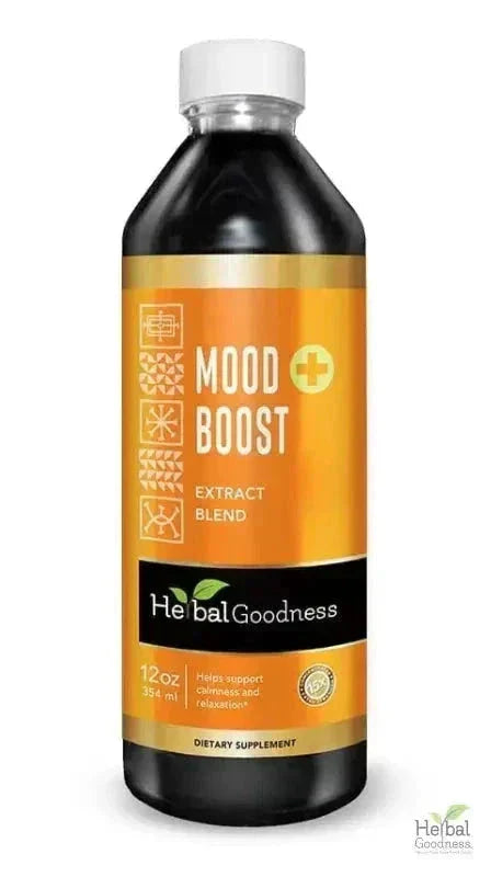 Mood Boost Extract Blend Liquid - Natural, Non-GMO - Herbal Goodness Liquid Extract Herbal Goodness 12 oz 
