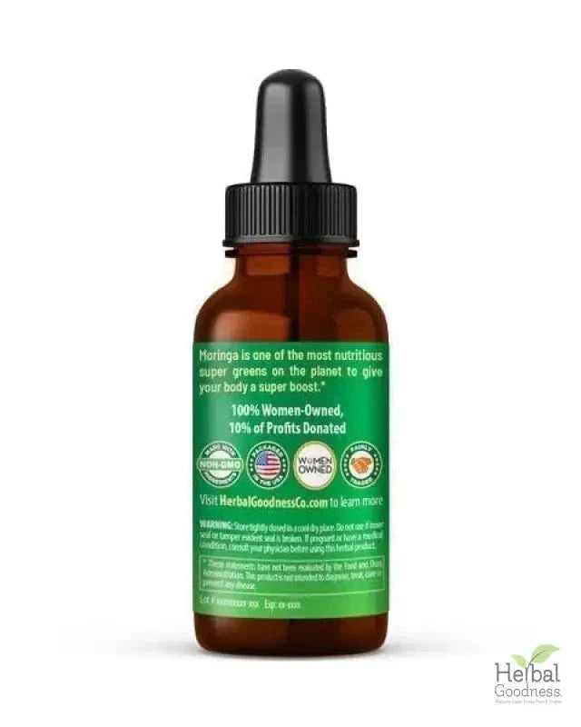 Moringa Leaf Extract - Organic 15X Liquid Extract - Immunity & Wellbeing Liquid Extract Herbal Goodness 