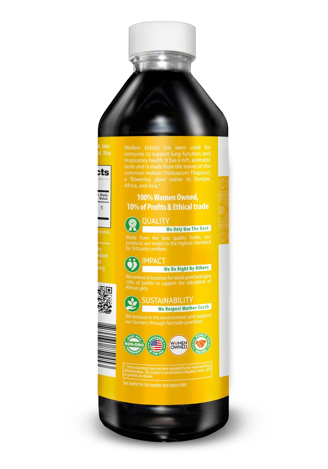 Mullein Leaf Extract Liquid - Organic - 15X Strength Liquid Extract Herbal Goodness 