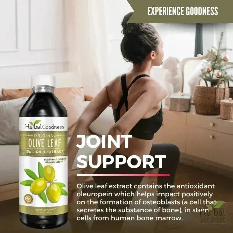 Olive Leaf - Organic 15X Liquid Extract - Immunity & Performance Liquid Extract Herbal Goodness 