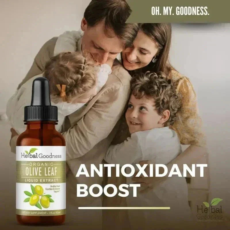 Olive Leaf - Organic 15X Liquid Extract - Immunity & Performance Liquid Extract Herbal Goodness 