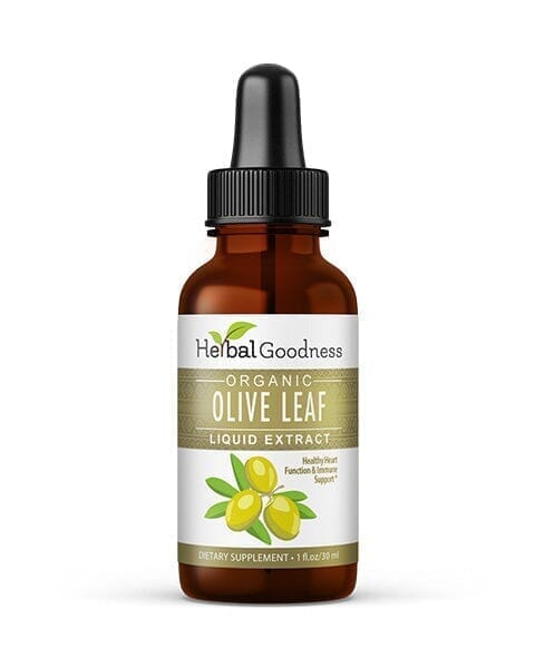 Olive Leaf - Organic 1oz 15X Liquid Extract - Immunity & Performance Liquid Extract Herbal Goodness 1 oz 
