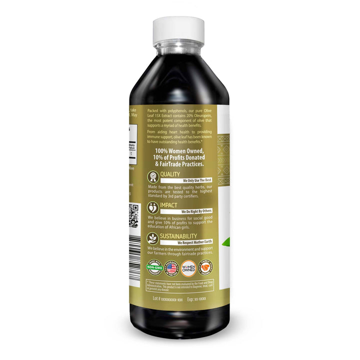 Olive Leaf Extract Liquid - 15X Strength Liquid Extract Herbal Goodness 