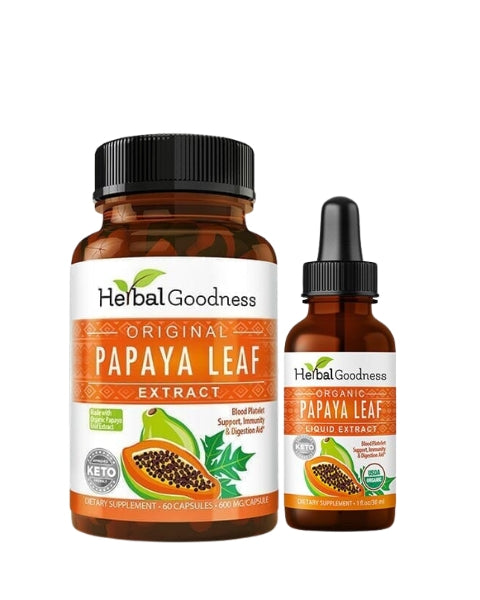 Papaya Essentials Duo – Immune, Digestive & Herbal Body Support | Buy Online - Herbal Goodness