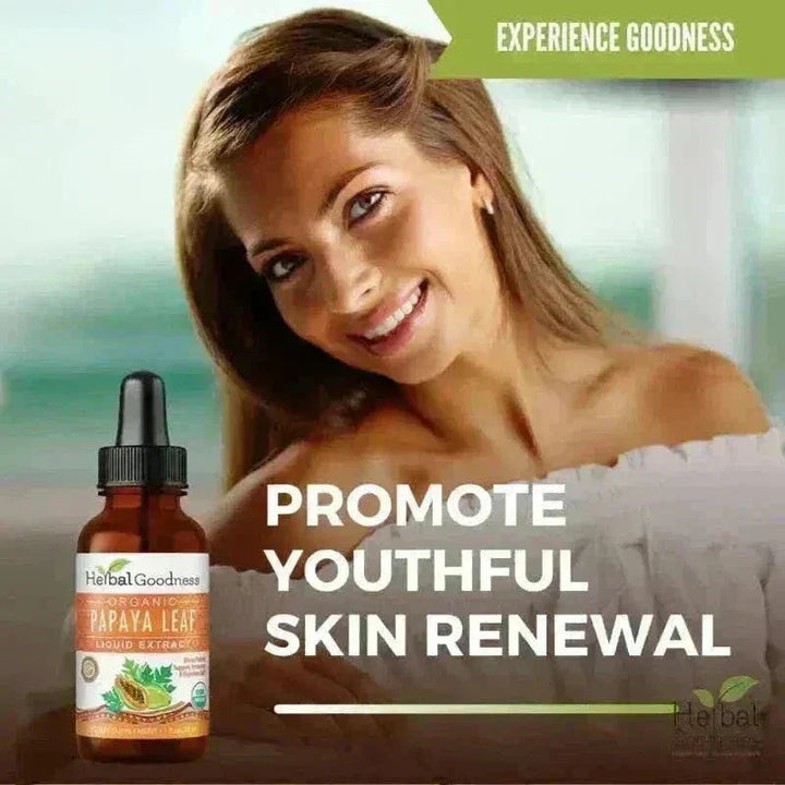 Papaya Leaf Extract - Organic 1oz 15X Liquid - Blood Platelet Liquid Extract Herbal Goodness 