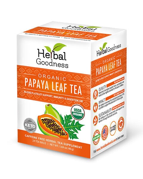Papaya Leaf Tea - 24/2g Tea bags Tea & Infusions Herbal Goodness Unit 