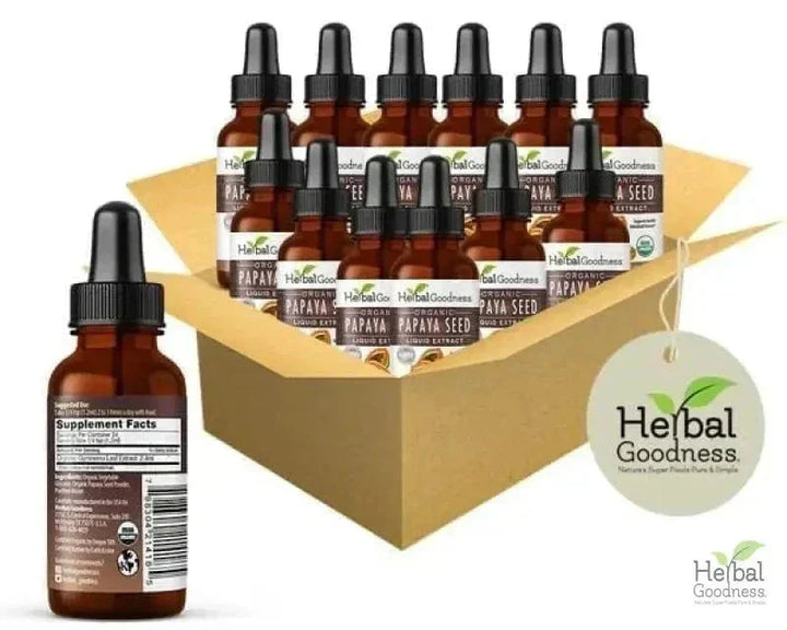 Papaya Seed Extract - Liquid 1oz - Herbal Goodness Liquid Extract Herbal Goodness Case Qty (12) 