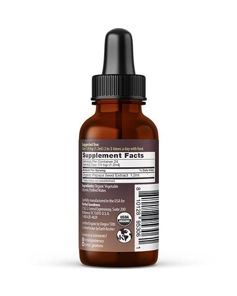 Papaya Seed Extract - Liquid 1oz Liquid Extract Herbal Goodness 