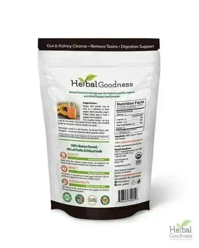 Papaya Seed Powder - Organic 4oz Powder Herbal Goodness 