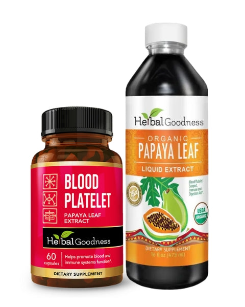 Platelet Boost & Restore Stack – Natural Platelet & Vitality Support | Buy Online - Herbal Goodness