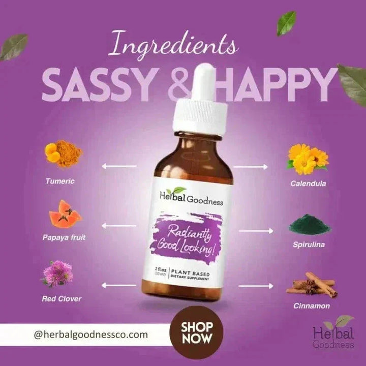 Radiantly Good Looking 2fl.oz - Plant Based - Dietary Supplement - Herbal Goodness Liquid Extract Herbal Goodness 