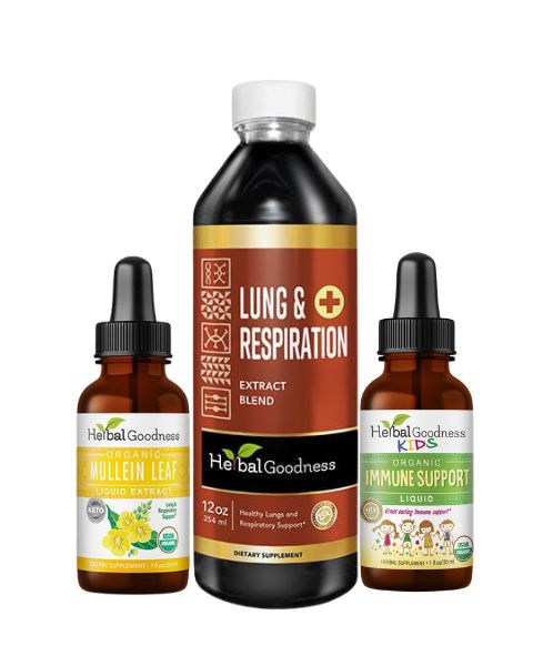 Respiratory Support Bundle (3 Bottles) – Immune Wellness Support - Herbal Goodness