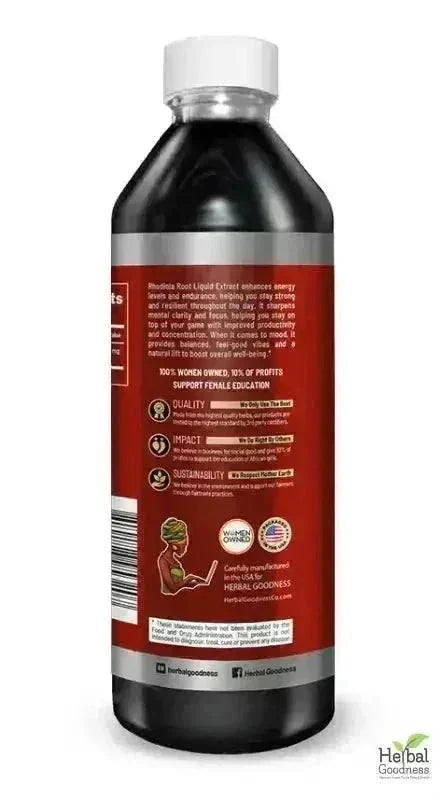 Rhodiola Root Liquid Extract – Natural Adaptogen for Energy, Stamina &amp; Stress Wellness | Buy Online Liquid Extract Herbal Goodness 
